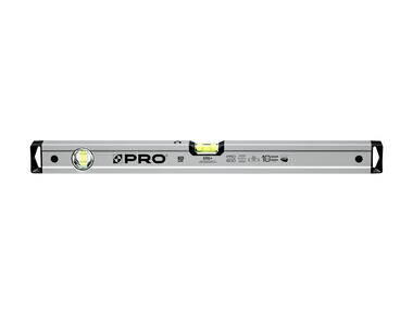 Zdjęcie: Poziomnica PRO600 anodowana srebrna z magnesami 60 cm PRO