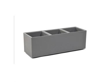 Zdjęcie: Kwietnik Karo 900x300x300 mm beton recycled, szary LAMELA