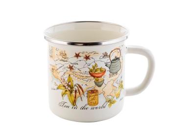 Zdjęcie: Kubek emaliowany Tea Time 10 cm EMALIA PLESZEW