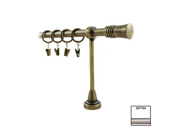 Zdjęcie: Karnisz pojedynczy Hefajstos Plus fi 16 mm - 320 cm cylinder satyna folia KARWEL