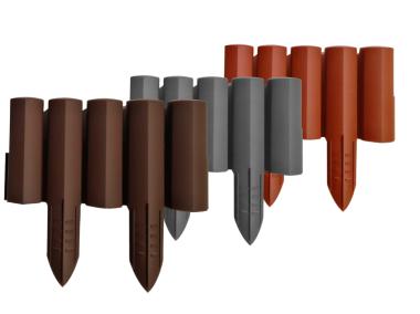 Zdjęcie: Palisada ogrodowa 3D 27x220 cm brąz STELLA GREEN