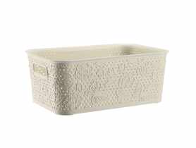 Koszyk 15 L Fancy kremowy GALICJA