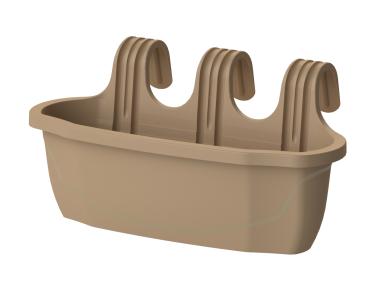 Zdjęcie: Doniczka balkonowa z uchwytem Nizza L mokka VERDENIA