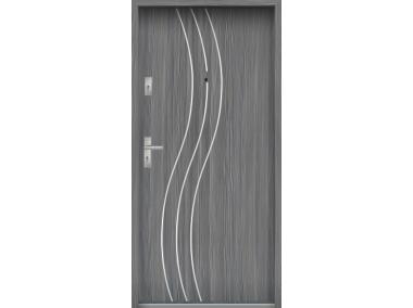 Zdjęcie: Drzwi wejściowe do mieszkań Bastion R-60 Mokka 80 cm prawe ODO KR CENTER