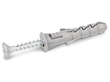 Zdjęcie: Kołek rozporowy FIX z kołnierzem 6x30 mm z wkrętem 3,5x40 mm 15 szt. RAWLPLUG