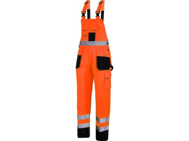 Zdjęcie: Ogrodniczki ostrzegawcze czarno-pomarańczowe, 3XL, CE, LAHTI PRO