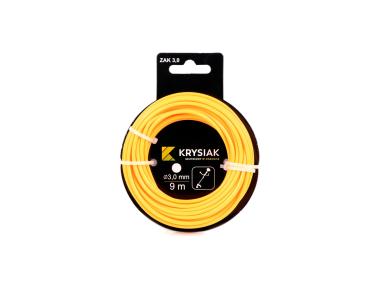Zdjęcie: Żyłka tnąca 3,0 mm x 9 m okrągła KRYSIAK