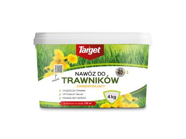 Zdjęcie: Nawóz granulowany do traw zagęszczający i wypierający chwasty 4 kg TARGET