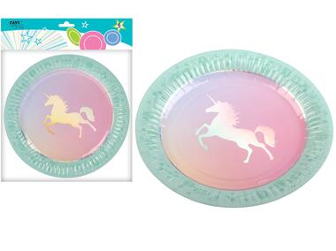 Zdjęcie: Talerze papierowe LGP Unicorn 23 cm, 6 sztuk art.22100 DECOR