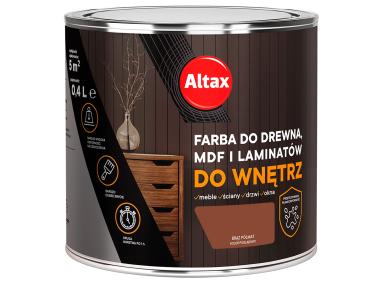 Zdjęcie: Farba do drewna,MDF i laminatów do wnętrz 0,4 L brąz ALTAX