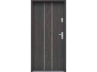 Zdjęcie: Drzwi wejściowe do mieszkań Bastion A-40 Wenge deska 80 cm lewe OSP KR CENTER