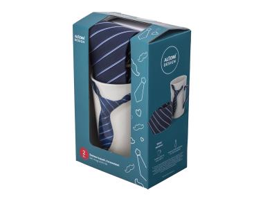 Zdjęcie: Zestaw kubek stożek wysoki 430 ml z krawatem ALTOM DESIGN