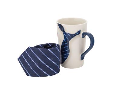 Zdjęcie: Zestaw kubek stożek wysoki 430 ml z krawatem ALTOM DESIGN