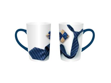 Zdjęcie: Zestaw kubek stożek wysoki 430 ml z krawatem ALTOM DESIGN