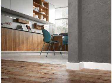 Zdjęcie: Listwa przypodłogowa PVC Status Line 80x15 mm 2,2 m kaszmir lakier półmat CEZAR