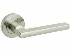 Klamka wewnętrzna Classico DH-98A szyld dzielony okrągły nikiel szczotkowany GAMET BASIC LINE