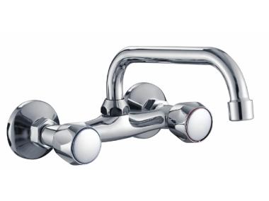Zdjęcie: Bateria zlewozmywakowa Verde Standard ścienna z wylewką typu C-20 cm DURO