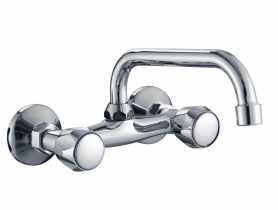 Bateria zlewozmywakowa Verde Standard ścienna z wylewką typu C-20 cm DURO