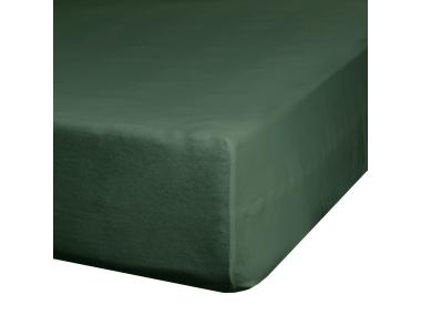 Zdjęcie: Prześcieradło z gumką Nova 3, 100x200 cm + 25 cm ciemno zielone EUROFIRANY