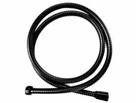 Stalowy wąż natryskowy Dark, 150 cm, czarny INVENA