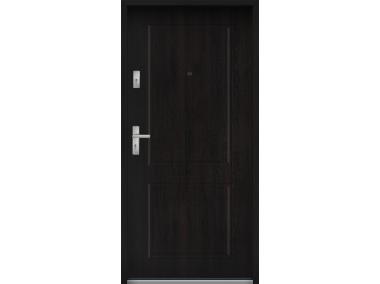 Zdjęcie: Drzwi wejściowe do mieszkań Bastion S-91 Heban 80 cm prawe ODP KR CENTER