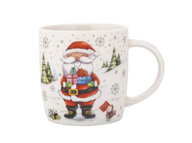 Zdjęcie: Kubek baryłka szeroka 400 ml dekoracja Mikołaj ALTOM DESIGN