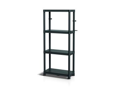 Zdjęcie: Regał 58x28x131,5 cm Stackaro Solid 60 HD czarny, 4 półki PROSPERPLAST