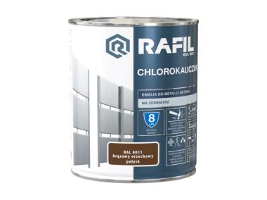 Zdjęcie: Emalia chlorokauczuk brąz orzech RAL8011 0,75L RAFIL