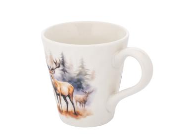 Zdjęcie: Kubek stożek 480 ml dekoracja jeleń A ALTOM DESIGN