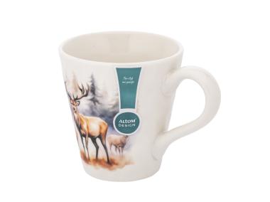 Zdjęcie: Kubek stożek 480 ml dekoracja jeleń A ALTOM DESIGN