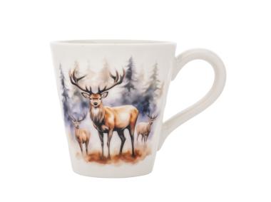 Zdjęcie: Kubek stożek 480 ml dekoracja jeleń A ALTOM DESIGN