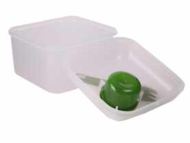 Lunchbox z pojemnikiem na sos + widelec multikolor FIT&FRESH