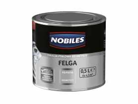Farba emalia do felg 0,5 L srebrzysta NOBILES