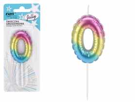 Świeczka urodzinowa Jelly Cyferka 0 72024 RAVI