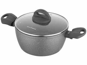 Garnek aluminiowy Lava Stone 20 cm -2,4 L szary FLORINA