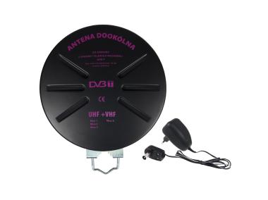 Zdjęcie: Antena dookólna DVB-T czarna compact produkt polski APICO