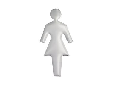 Zdjęcie: Oznaczenie ANO WC damskie, chrom METRO