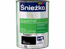Emalia Supermal matowy czarny 0,8 L ŚNIEŻKA