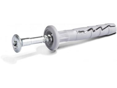 Zdjęcie: Kołek wbijany FX-N-K nylonowy szybkiego montażu z kołnierzem 6x60 mm 100 szt. RAWLPLUG