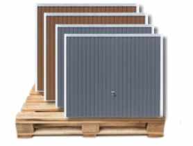 Bramy uchylne Optimal 2500 x 2125 mix 2 x brąz, 2 x grafit KRONWAY