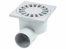 Wpust z prostym odpływem fi 50, 100x100x83 mm ZMM MAXPOL