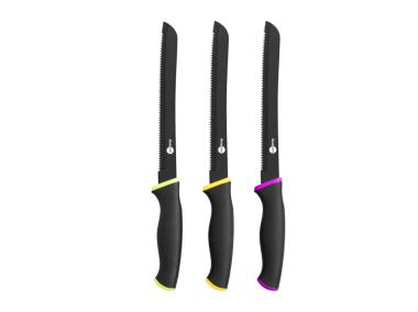 Zdjęcie: Nóż do pieczywa Nero 20 cm multikolor DOMOTTI