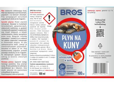 Zdjęcie: Płyn na kuny 100 ml BROS