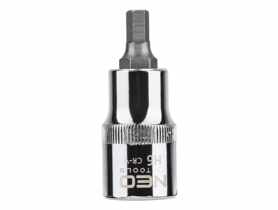 Końcówka sześciokątna na nasadce 1/2", H6 x 55 mm NEO