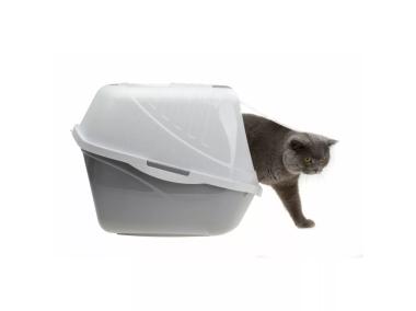 Zdjęcie: Toaleta dla kota Easy Cat 54x40x40 cm szara marmur COMFY