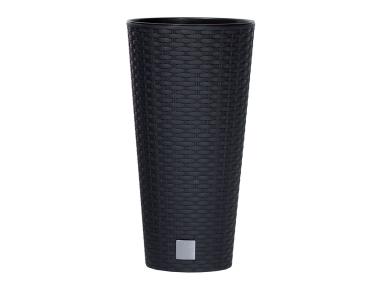 Zdjęcie: Doniczka Rato Tubus antracytowy 200x381 mm PROSPERPLAST