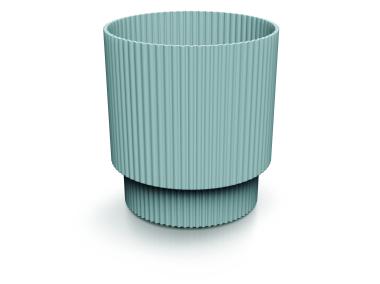 Zdjęcie: Doniczka Milly Round jasny szary, wysokość 15, 7 cm PROSPERPLAST