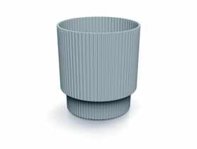 Doniczka Milly Round jasny szary, wysokość 15, 7 cm PROSPERPLAST