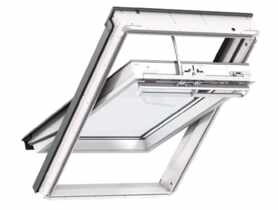 Okno elektryczne GLU 0061Z21A drewniano-poliuretanowe u góry, 78x98 cm VELUX