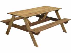 Stół piknikowy 160x132x71,5 cm brązowy COMPLEX